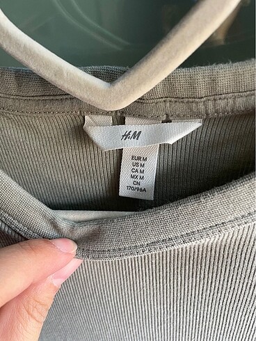 H&M H&M uzun kollu ribli tişört