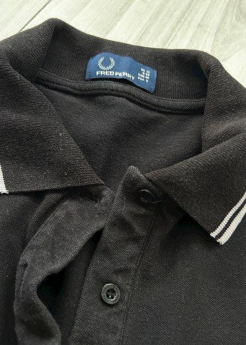 Fred Perry Düğmeli Siyah Polo Tişört - Görsel 3