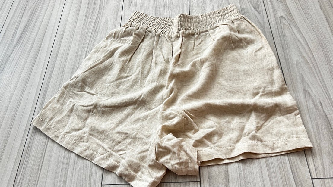 Defacto Bej Keten Salaş Şort - Görsel 3