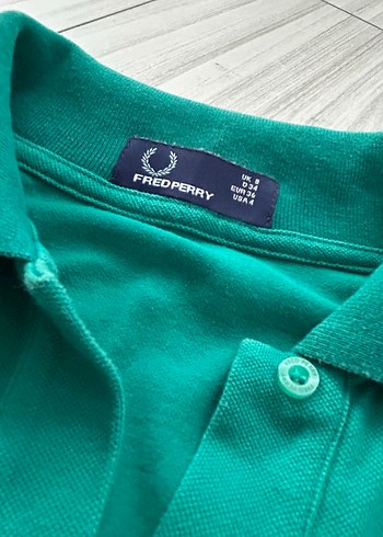 Fred Perry Düğmeli Yeşil Polo Tişört - Görsel 3