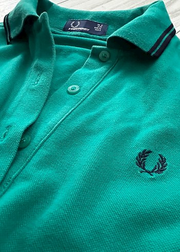 Fred Perry Düğmeli Yeşil Polo Tişört - Görsel 2