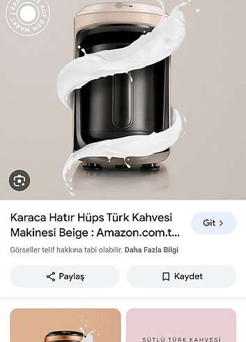 Karaca hatır hüps kahve makinesi 