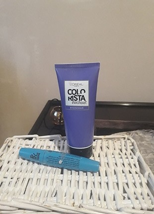 Loreal colorista gecici violet sac boyası ve rimel