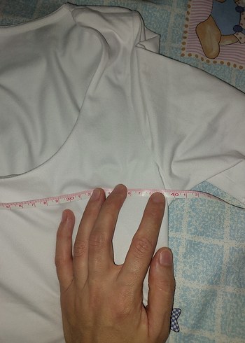 Beyaz Kısa Kollu Hamile Bodysuit zıbın - Görsel 6