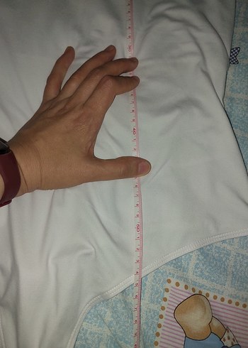 Beyaz Kısa Kollu Hamile Bodysuit zıbın - Görsel 7