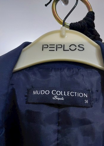 Lacivert Düğmeli Kolsuz Uzun Elbise - Görsel 4