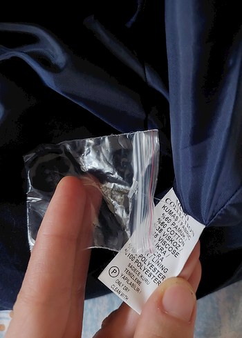 Lacivert Düğmeli Kolsuz Uzun Elbise - Görsel 7