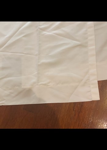 Parlak Beyaz Düz Perde - Görsel 3