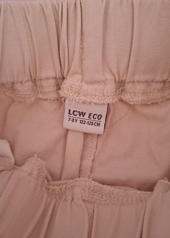 LC Waikiki Bej çocuk Keten Rahat Kesim Pantolon