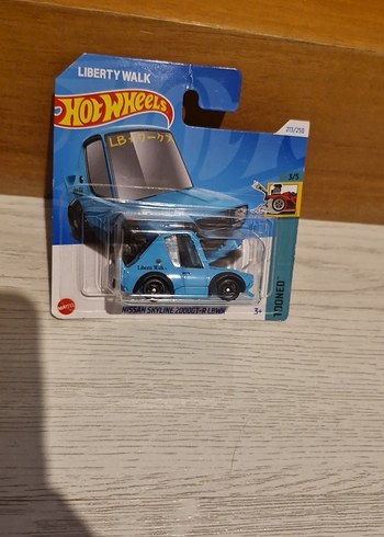 Mavi Hot Wheels Nissan Skyline 2000GT-R Oyuncak Araba