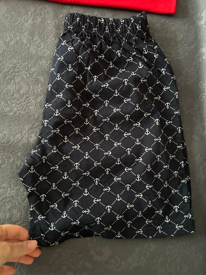 Kırmızı Nakışlı pijama takımı - Görsel 2