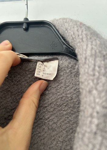 H&M Gri Uzun Kadın Kaban