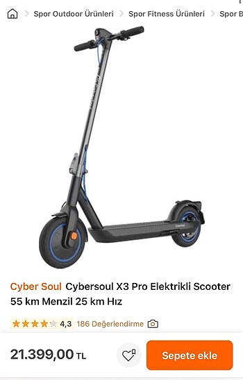 Cyber Soul X3 Pro scooter