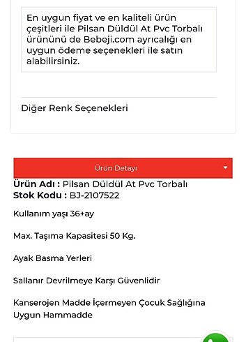  Beden Renk Sallanan at