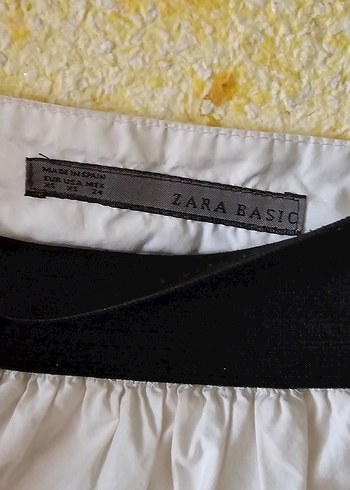 Zara zara beyaz bol kesim mini etek
