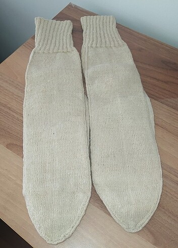 Beden Antika Vintage Yün Çorap