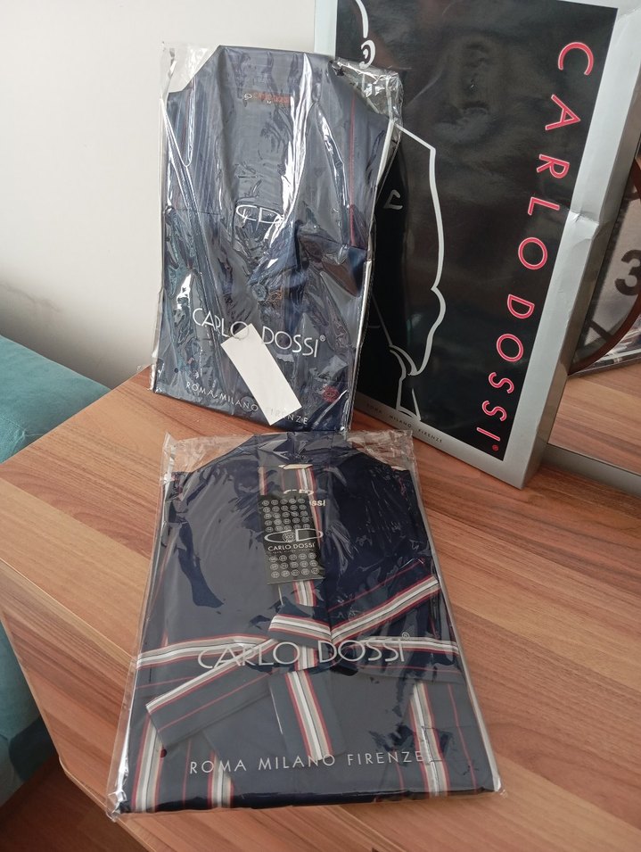 Çeyizlik Saten 3'lü Pijama Seti - Görsel 2