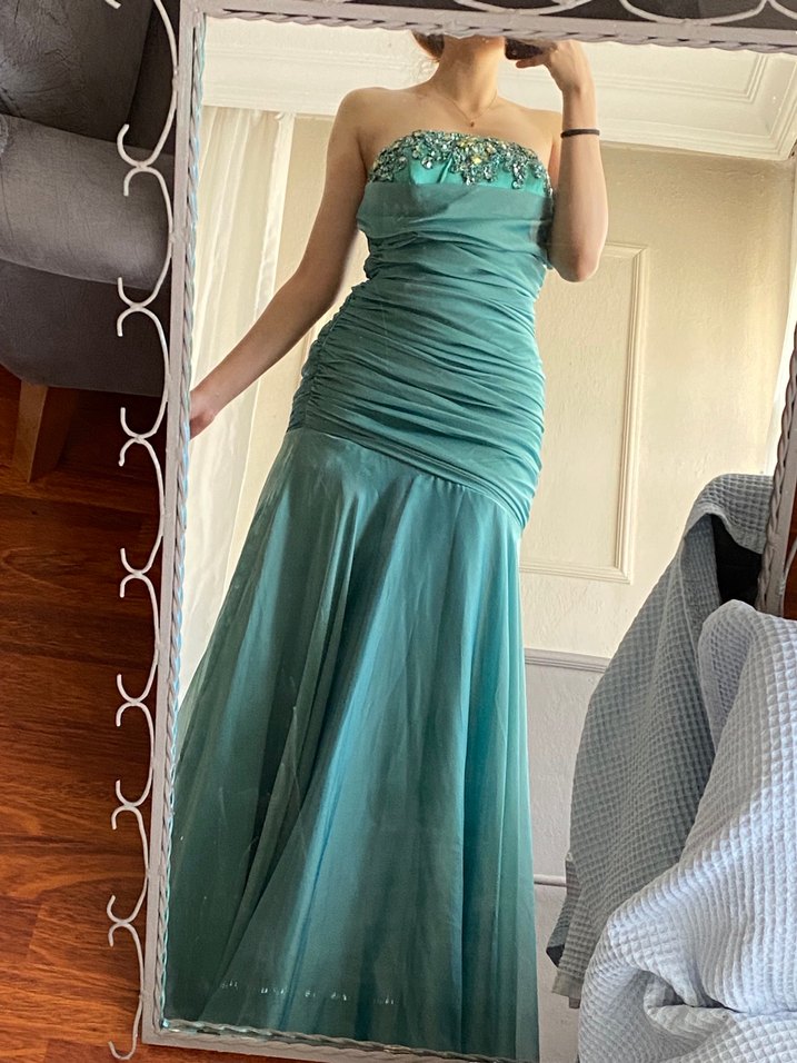 Vintage İşlemeli Abiye Elbise - Görsel 4