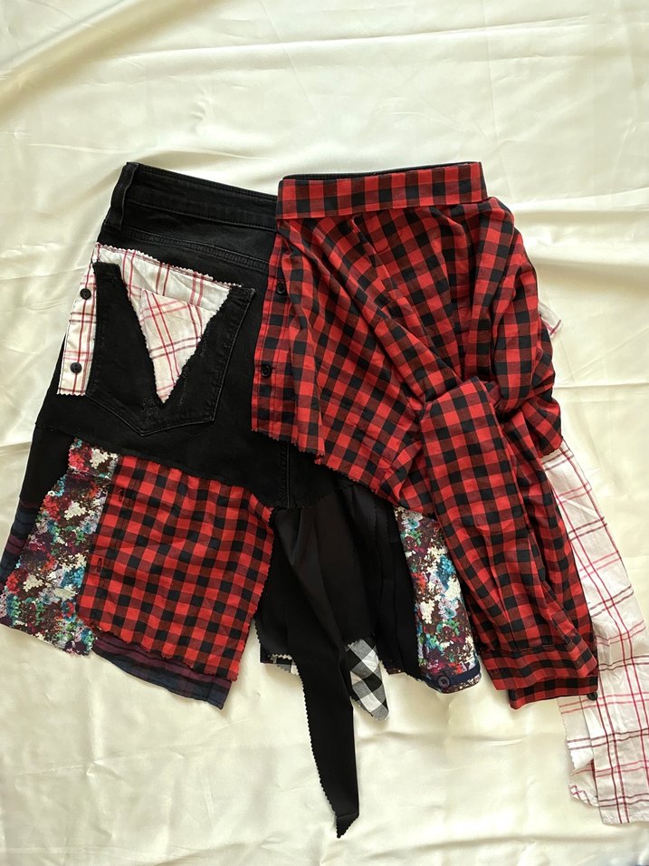 Kadın Çok Renkli Bağlama Desenli Midi Etek - Görsel 5