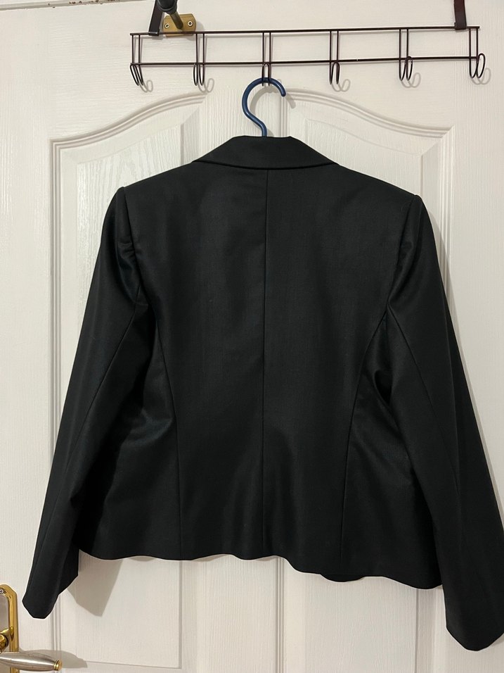 Siyah Düğmeli Kadın Blazer Ceket - Görsel 3