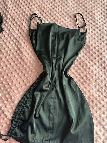 Zara saten elbise