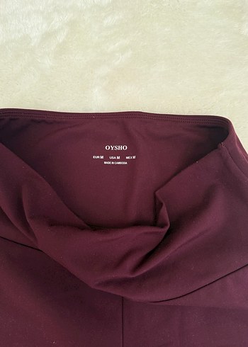 Oysho Bordo Hamile Spor Pantolon
