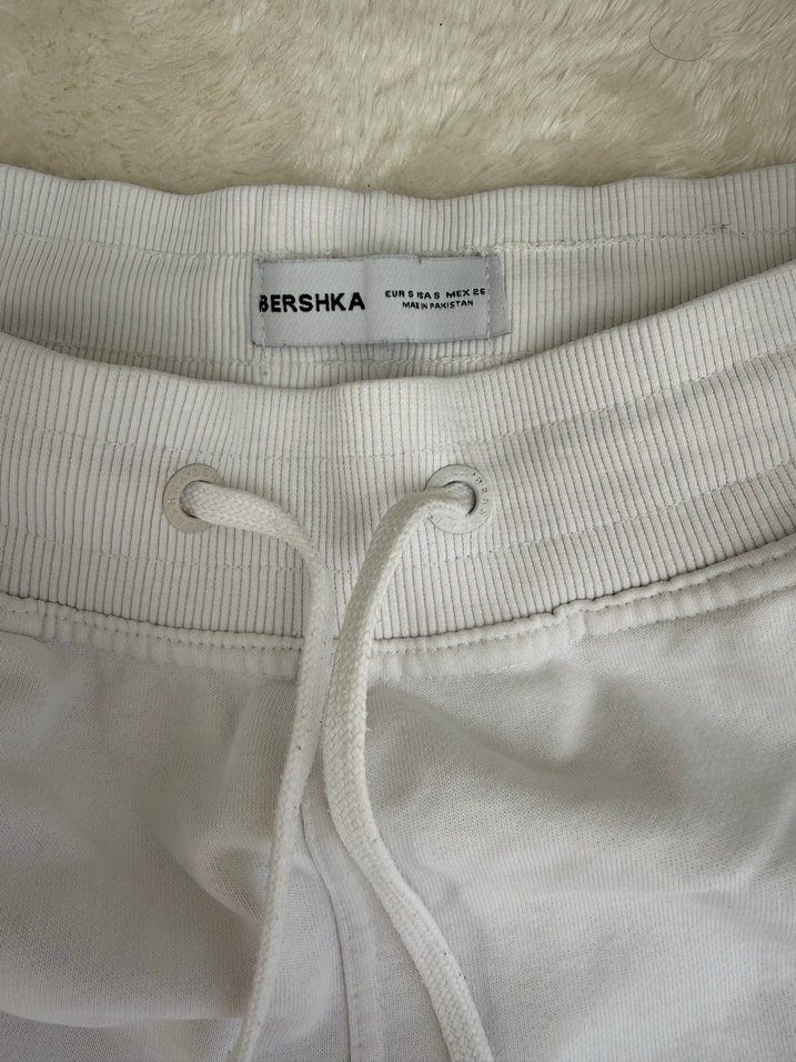 Beyaz Rahat Kesim Kadın Eşofman Altı - Görsel 2