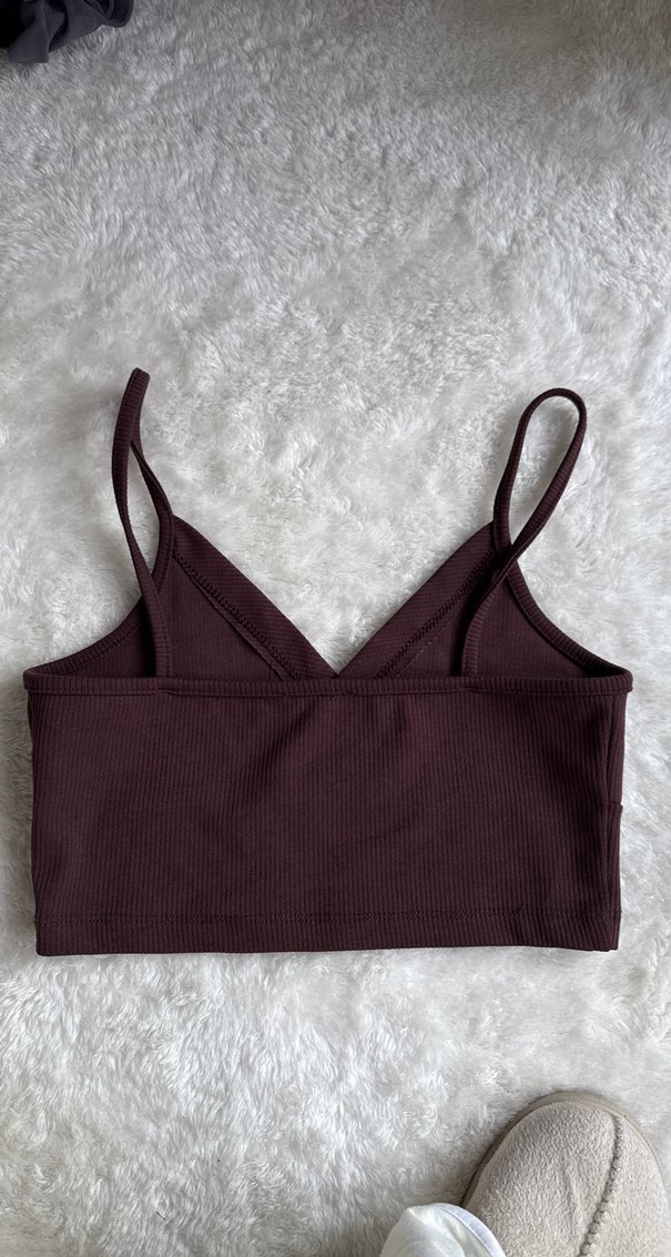 kahverengi Atletik Stil Kadın Bralet - Görsel 2