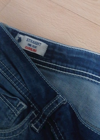 Kadın Mavi Normal Boy Denim Jean Pantolon - Görsel 3
