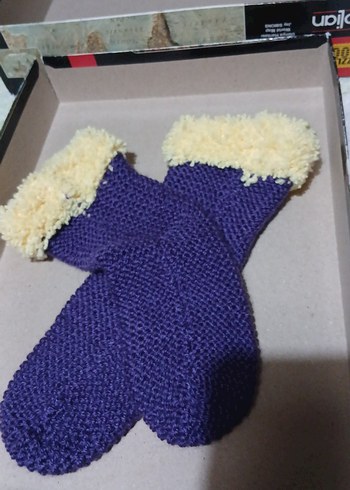 Mor Renkli bayan çorap - Görsel 2