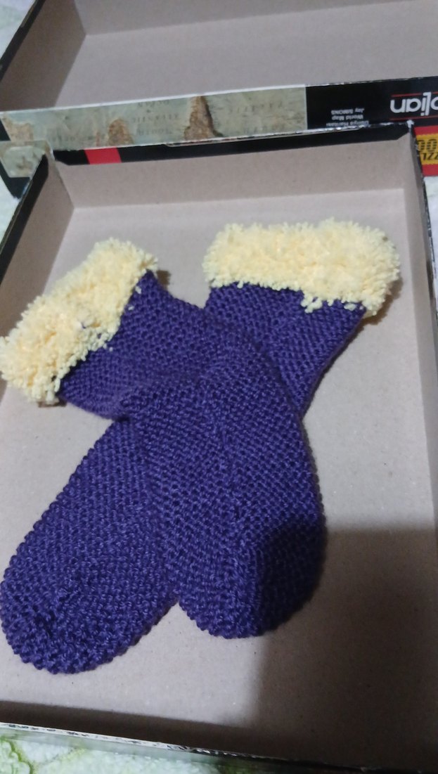 Mor Renkli bayan çorap - Görsel 2