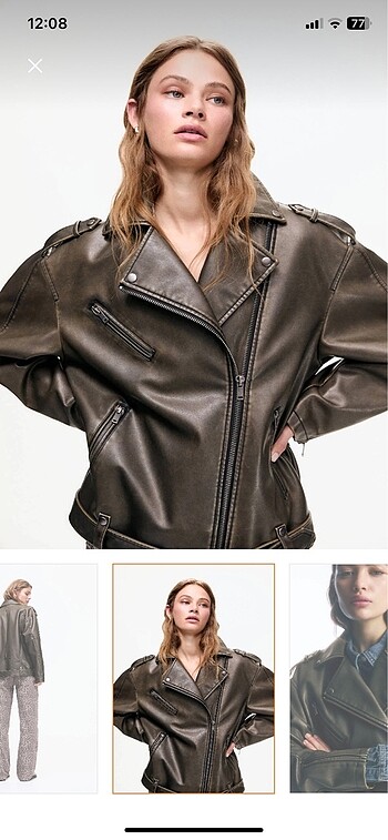 PULL AND BEAR DERİ CEKET