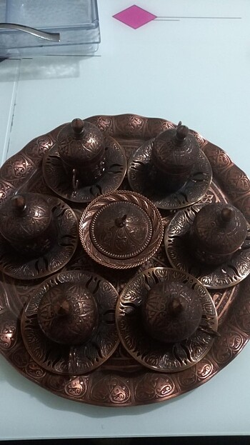 Bakır Fincan Takımı
