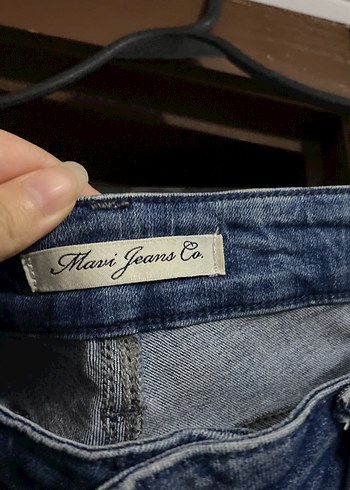 Fermuarlı Mavi Kadın Denim Pantolon - Görsel 3