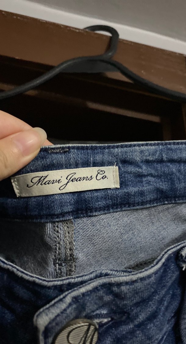 Fermuarlı Mavi Kadın Denim Pantolon - Görsel 3