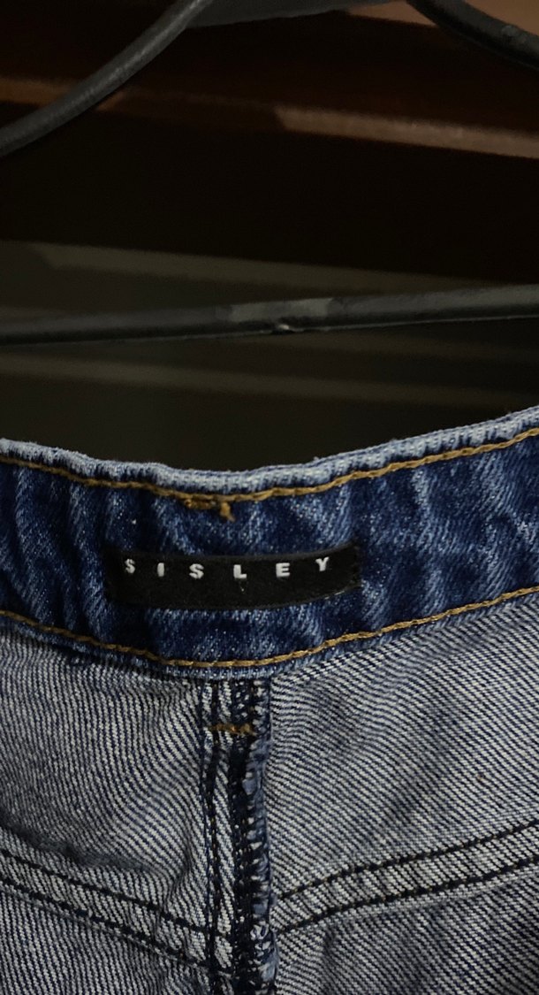 Kadın Lacivert Bol Kesim Midi Kot Pantolon - Görsel 2