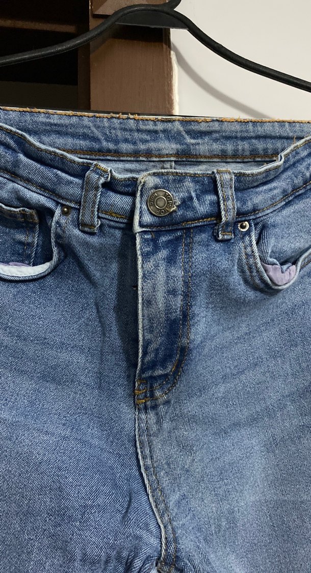 Mavi Kemer Detaylı Kadın Denim Pantolon - Görsel 2