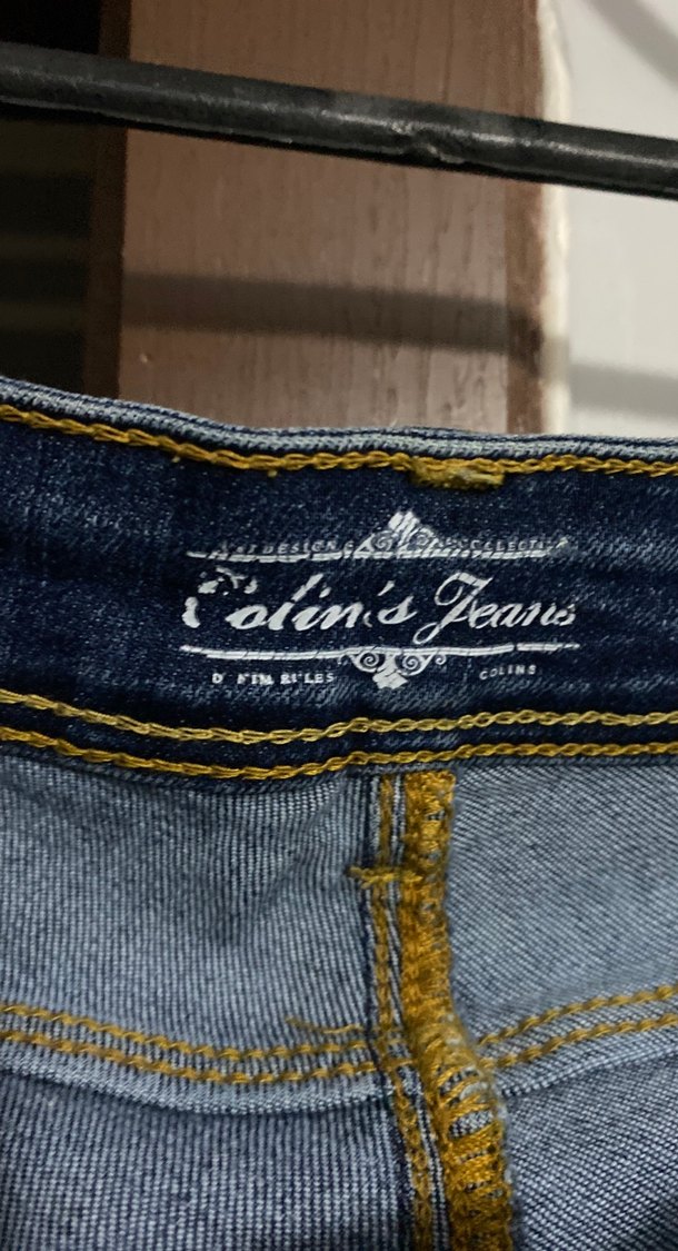 Düğmeli Kadın Mavi Denim Pantolon - Görsel 3