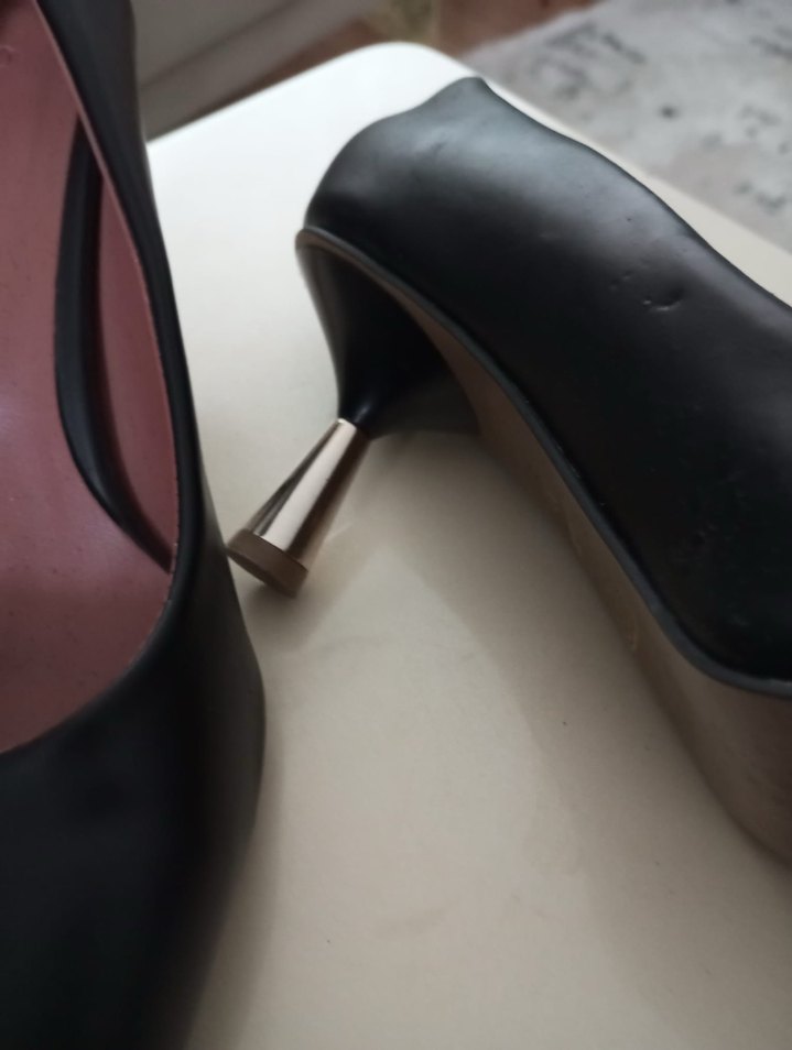 Siyah Stiletto Topuklu Kadın Ayakkabı - Görsel 2