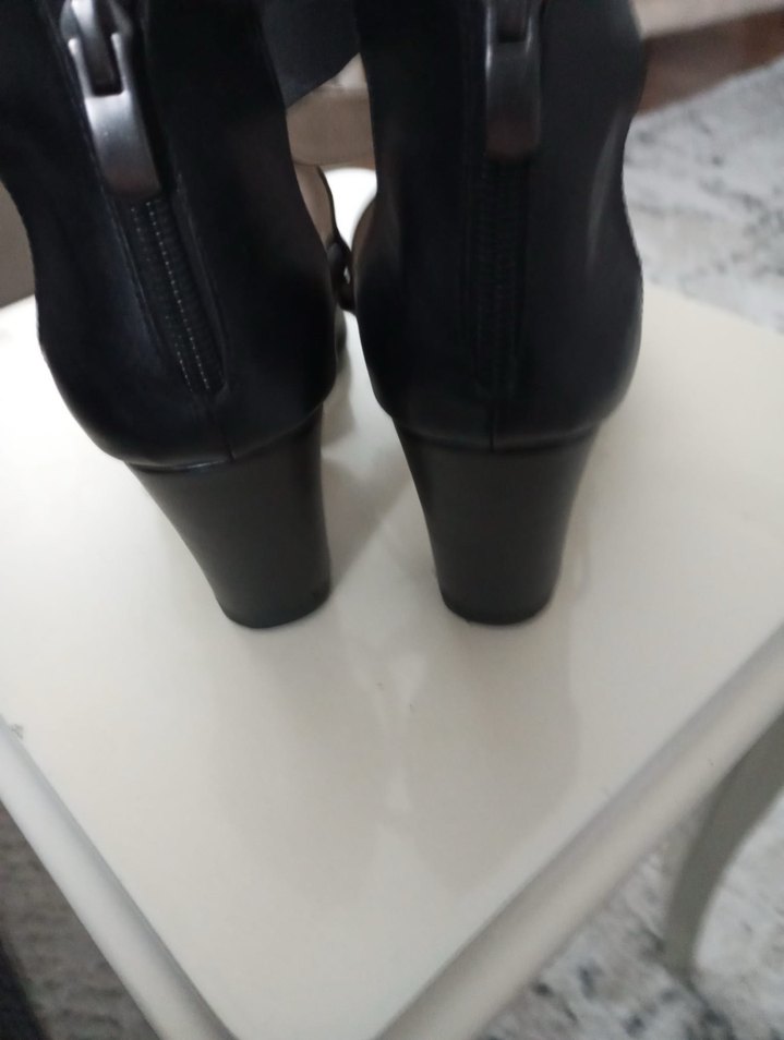 Siyah Tokalı Stiletto Topuklu Kadın Ayakkabı - Görsel 2