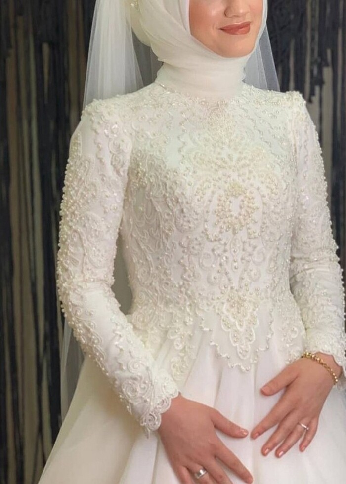 İncilli gelinlik - Görsel 2