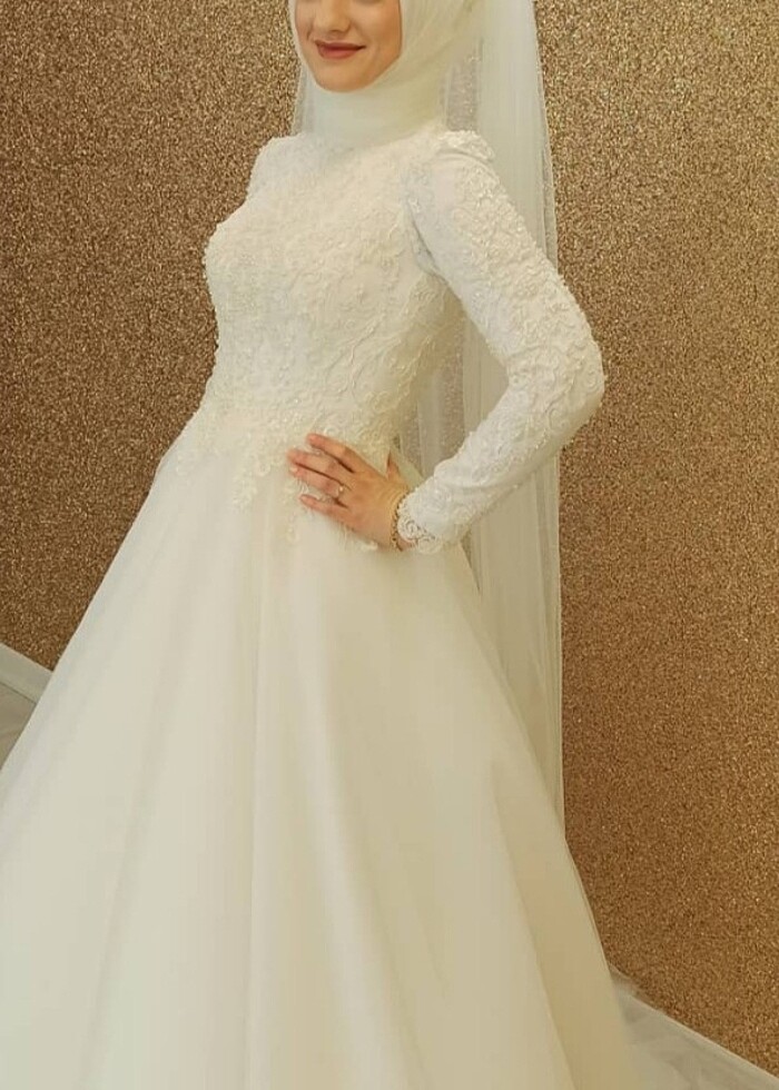 İncilli gelinlik - Görsel 3