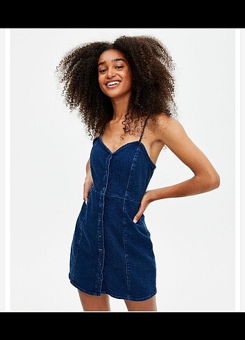 Pull and bear denim elbise.