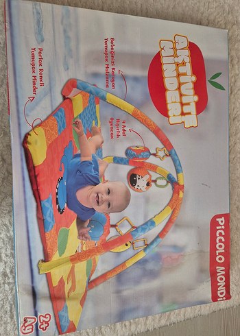 Renkli Baskılı Çocuk Oyun Minderi - PICCOLO MONDI - Görsel 3