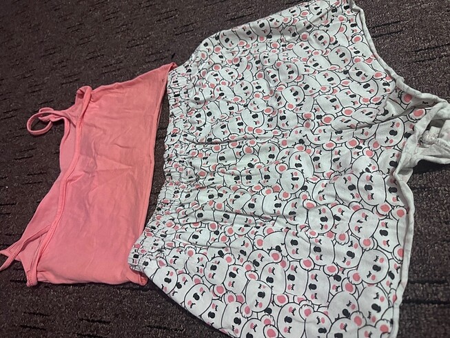 s Beden pembe Renk Pijama takımı