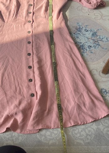 Pudra Renkli  Elbise - Görsel 3