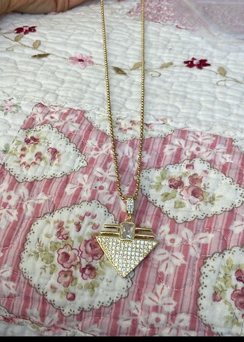 Zincir Detaylı Uzun  Kadın Kolye - Görsel 2