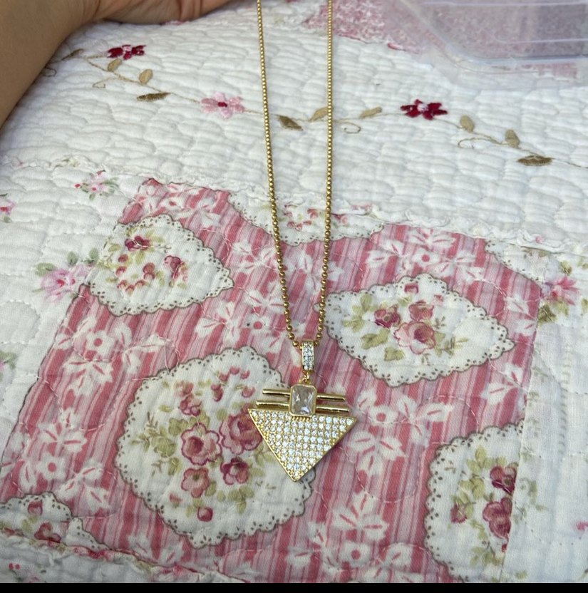 Zincir Detaylı Uzun  Kadın Kolye - Görsel 2