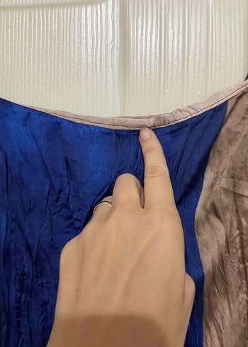 Bohem Çok Renkli Pliseli Uzun Elbise - Görsel 3