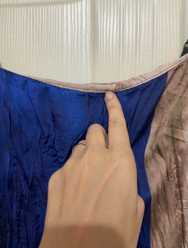 Bohem Çok Renkli Pliseli Uzun Elbise - Görsel 3